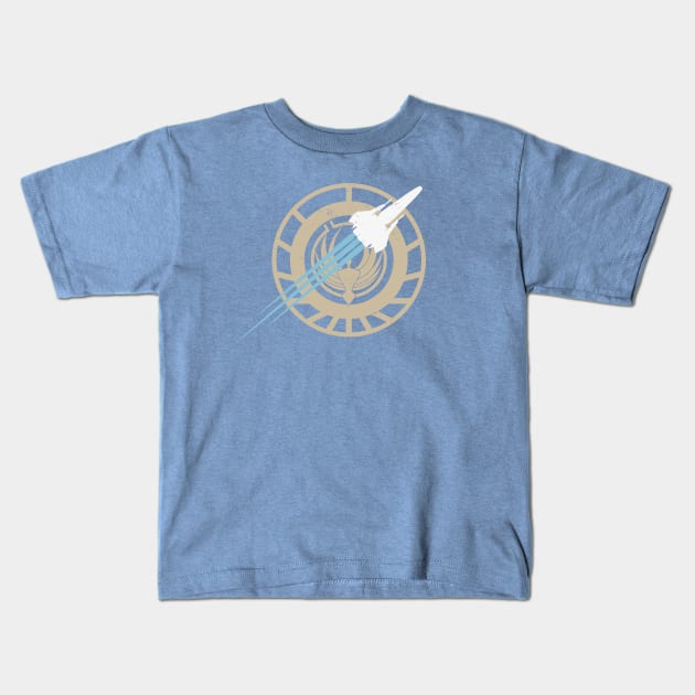 Battle Stars Kids T-Shirt by nielsrevers